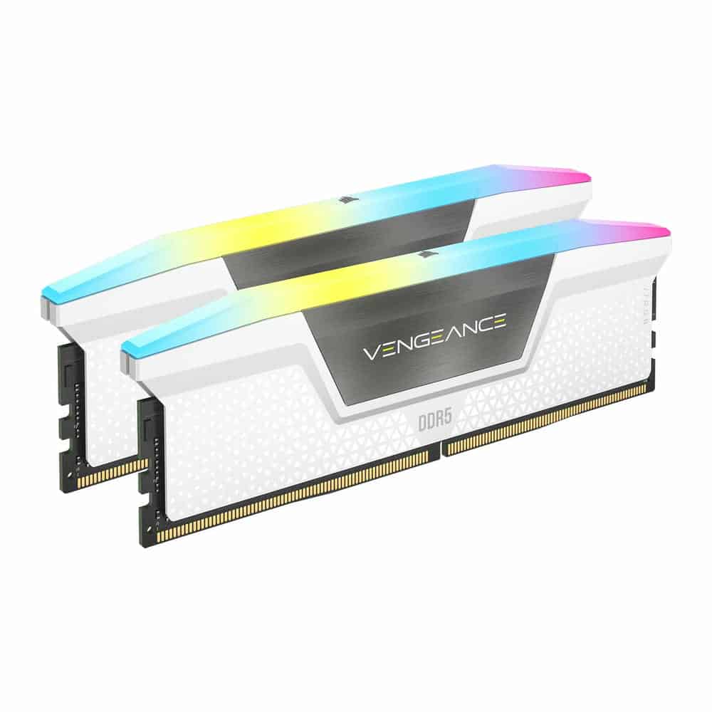 (image for) Corsair Vengeance RGB White 32GB 5200MHz DDR5 Memory Kit